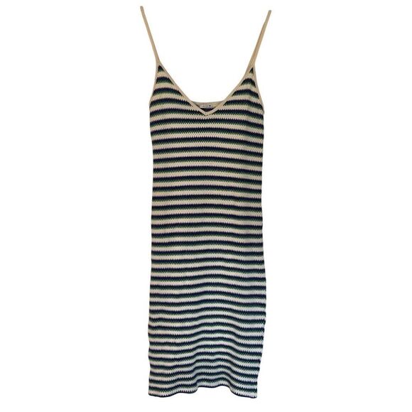 Zara crochet knit tank midi dress size Small - Picture 1 of 9